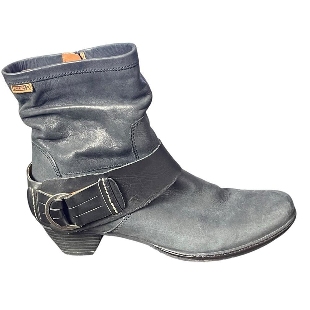 Pikolinos “Brujas” Leather Ankle Boots, Black, Side Zip, Streetwear, Weekend 8.5 - Picture 8 of 13